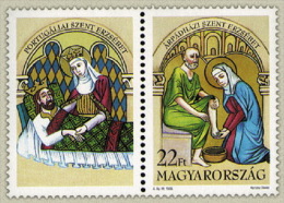 HUNGARY 1995 CULTURE People Art BENEFACTORS - Fine Set + Label MNH - Unused Stamps
