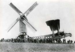 ROLLEGEM-KAPELLE Bij Ledegem (W.Vl.) - Molen/moulin - De Verdwenen Plaatsemolen Met Brits Postvliegtuig (1919) - Ledegem