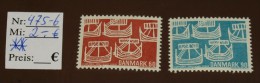 Danmark  Michel Nr:  475 -6  Norden  ** MNH Postfrisch  #4018 - Unused Stamps