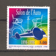 VARIÉTÉS FRANCE 1998 N° 3186  SALON DE L AUTOS OBLITÉRÉ YVERT TELLIER 0.60 € - Oblitérés