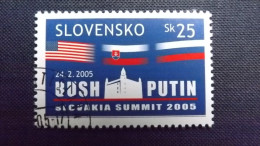 Slowakei 507 Oo/used, Russisch-amerikanisches Gipfeltreffen, Bratislava - Nuevos