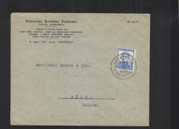 Brief American Express 1914 Antwerpen Basel - Other & Unclassified