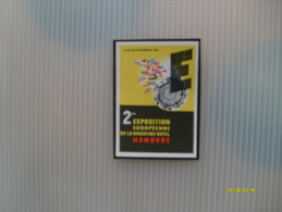 1952 NON Dentellato 2 Exposition Europèenne De La Machine Outil HANOVRE - Erinnophilia [E]