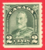 Canada #  180 - 2 Cents  - Mint - Dated  1930-31 - George V "Arch/Leaf" Coil / George V "Feuille Et Arche" Bobine - Ungebraucht