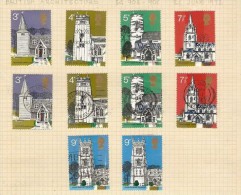 Great Britain 1972 British Architecture Mint And Used Set - Unclassified
