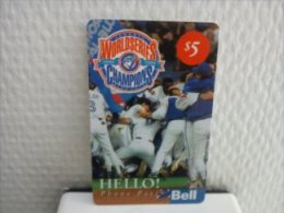 Hello Bell Prepaidcard US Worldseries Chapions Used Rare - Otros & Sin Clasificación