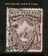 NEW ZEALAND    Scott  # 70  VF USED - Oblitérés