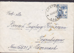 Yugoslawia Deluxe APATIN 1953 Cover Brief To Denmark - Cartas & Documentos