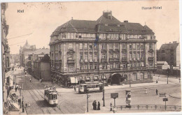 KIEL Hansa Hotel Straßenbahn Wagen 154 Linie 5 U 206 Linie 1 WIK Verkehrsverein 5.5.1919 Gelaufen - Kiel