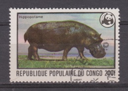 Congo Used ; Nijlpaard, Hippo, Hippopotamo, Nilepferd, WWF, WNF, 2001 - Gebruikt