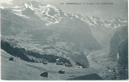 Wengen - Hunnenfluh Mit Jungfrau Und Jungfraukette           Ca. 1910 - Wengen