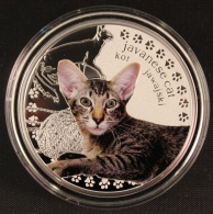 Javanese Cat With Swarovski Eyes .999 - Niue