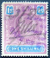 CAPE Of GOOD HOPE 1902 1shilling King Edward VII REVENUE USED - Kaap De Goede Hoop (1853-1904)