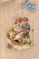 Carte Celluloïd Enfants ( Rose Chapeau Panier …) - Verzamelingen & Reeksen