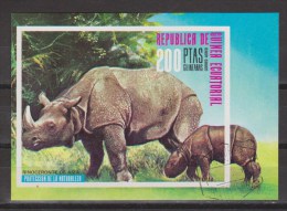 Guinea Ecuatorial MNH ; Neushoorn, Rhino, Rinoceronte - Rhinoceros