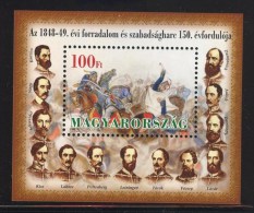 HUNGARY 1999 CULTURE People History REVOLUTION - Fine S/S MNH - Unused Stamps
