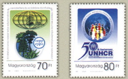 HUNGARY 2001 EVENTS 50 Years Of UNHCR ORGANIZATION - Fine Set MNH - Ongebruikt