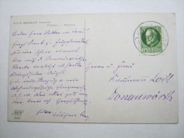 1915, Bahnpoststempel  , Klarer Stempel Auf Karte - Briefe U. Dokumente