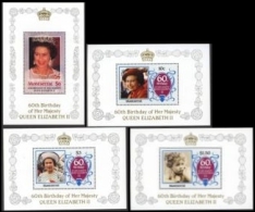 BULK: 2 X MONTSERRAT 1986 QII Birthday . DeLuxe:4 Dec. Border. UNISSUED-officially Planned BULK:2x - Montserrat