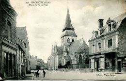 N°38992 -cpa Serquigny -place Du Vieux Pont- - Serquigny