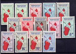 MADAGAGASCAR 1941 1942 Lot Poste Aerienne Sans RF - Poste Aérienne