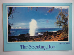 Etat Uni - Hawaii -honolulu ( The Spouting Horn Of Hawaii's Salt Water Geysers(timbre Philatelique(2scann) - Honolulu