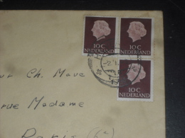 LETTRE PAYS BAS NEDERLAND HOLLAND AVEC YT 600 - REINE JULIANA - - Cartas & Documentos