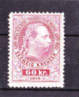 1874/75 60 KREUZER ** - Telegraphenmarken