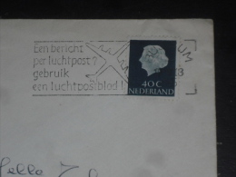 LETTRE PAYS BAS NEDERLAND HOLLAND AVEC YT 605 - REINE JULIANA - POUR LA FRANCE - - Brieven En Documenten