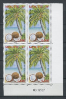 Mayotte 2008 N° 209 ** Bloc De 4 Coin Daté Neuf = MNH Superbe. Flore Arbre Tree Le Cocotier Flora - Ungebraucht