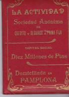 España--Carpeta De Poliza De Seguros--LA ACTIVIDAD-- Con 45 Recibos Del Año 1904 Al 1910 - Espagne