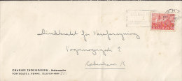 Denmark CHARLES THORNGREEN Malermester Slogan RØNNE Bornholm 1947 Cover Brief To KØBENHAVN K. - Briefe U. Dokumente