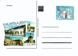 Slovakia - 2014 - Galafila Philatelic Exhibition - Postcard With Original Stamp And Hologram - Postales