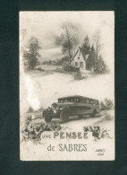 Une Pensee De Sabres ( Autobus Autocar Paysage Campagnard ABC 3206) - Sabres