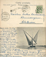 AK  Barque Du Léman  (Stabstempel MONTREUX)          1901 - Cartas & Documentos