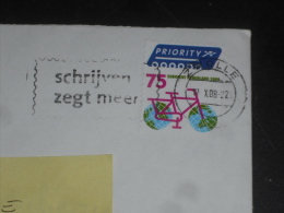 LETTRE PAYS BAS NEDERLAND HOLLAND AVEC YT 2476 - VELO ENVIRONNEMENT - - Storia Postale