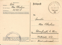 1943 - RUSSLAND / Ebenfurt B.Wien, 2 Scan - 1941-43 Occupation: Germany