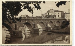 CPSM 30 SOMMIERES LE PONT COTE NORD 1938 - Sommières