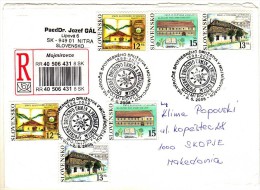 Slovakia Letter 2008 Via Macedonia,nice Stamps And Special Cancel - Cartas & Documentos