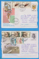 2 X Cover Romania Send Bosnia  Stamps,  Beautiful, Nice Franking - Brieven En Documenten