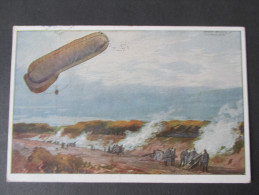 AK / Bildpostkarte 1916 Zeppelin / Luftschiff. Feldpostkarte 1. WK. Berlin Südende. Kanonen An Der Front. - Airships
