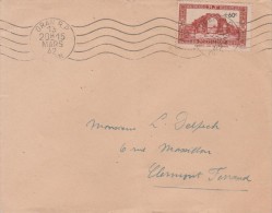 ALGERIE YT 167 SEUL SUR LETTRE ORAN 13/3/42 POUR CLERMONT FERRAND          TDA20D - Covers & Documents