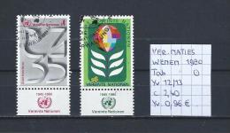 UNO - Wenen - 1980 - Yv. 12/13 Met Tab Gest./obl./used - Gebruikt