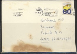 CZECHOSLOVAKIA Brief Postal History Envelope CS 184 Pigeon Birds - Covers & Documents