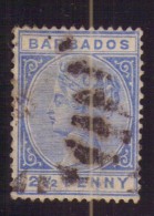 Barbados - 1882/86 - Usato/used - Queen Victoria - Mi N. 34 - Barbados (...-1966)