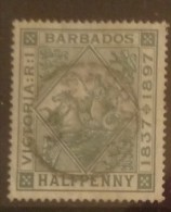 Barbados - 1897 - Usato/used - 60° Anniversario Queen Victoria - Mi N. 54 - Barbados (...-1966)