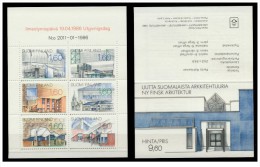 Finlandia - 1986 - Nuovo/new - Architettura - Libretto/Booklet - Mi MH 17 - Libretti