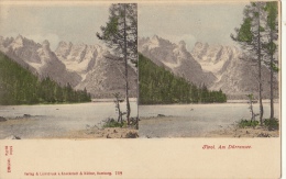 Carte Stereo Autriche Osterreich Tirol Tyrol Durrensee - Cartes Stéréoscopiques