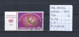 UNO - Wenen - 1981 - Yv. 20 Met Tab Gest./obl./used - Gebraucht