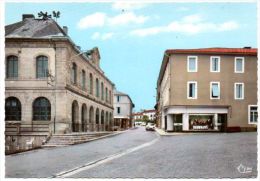 65 - Hautes Pyrénées / CASTELNAU - MAGNOAC : La Mairie - La Poste. - Castelnau Magnoac